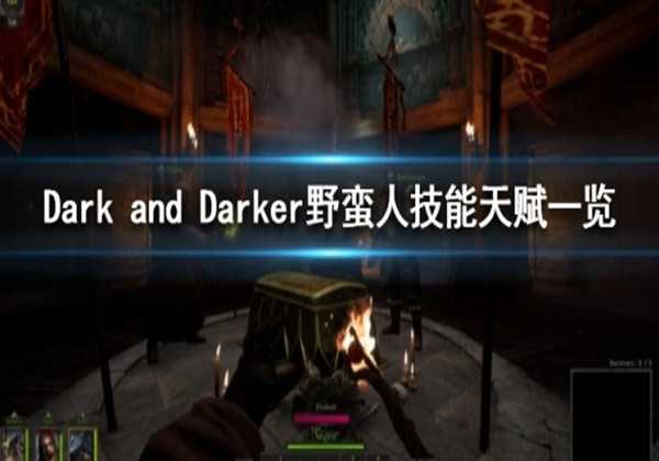 DarkandDarker野蛮人技能天赋