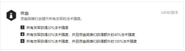 云顶之弈S4夜幽羁绊效果图