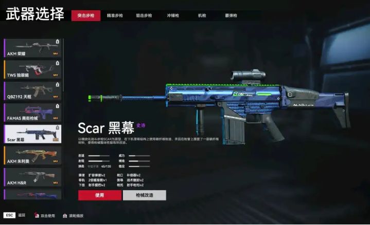 副武器:Scar