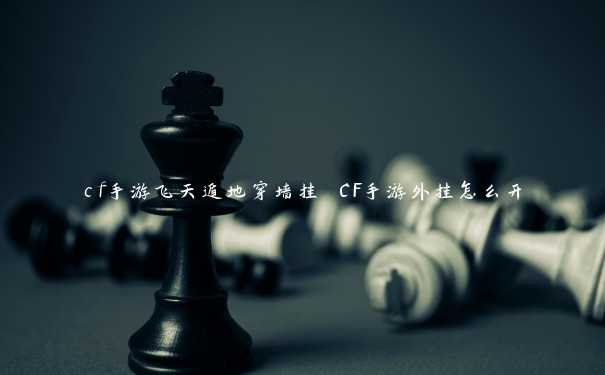 cf手游飞天遁地穿墙挂 CF手游外挂怎么开